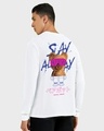 Shop Men's White Slay All Day Graphic Printed Oversized T-shirt-Design