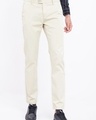 Shop Men's White Slim Fit Chinos-Front