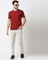 Shop Men's White Slim Fit Jeans-Full