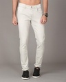 Shop Men's White Slim Fit Jeans-Front