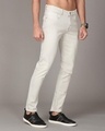 Shop Men's White Slim Fit Jeans-Design