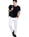 Shop Men's White Slim Fit Jeans-Full