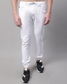 Shop Men's White Slim Fit Jogger Jeans-Front
