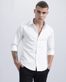 Shop Men's White Slim Fit Shirt-Design