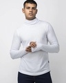 Shop Men's White Slim Fit T-shirt-Front