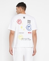 Shop Men's White Smiley Printed Oversized T-shirt-Design