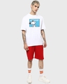 Shop Men's White Snoop Mood Graphic Printed Oversized T-shirt-Design