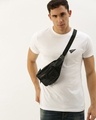 Shop Men's White Solid T-shirt