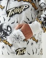 Shop Men's White Spider Man All Over Printed Oversized Plus Size Hoodies