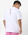 Shop Men's White Front Man Graphic Printed Oversized T-shirt-Full