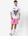 Shop Men's White Front Man Graphic Printed Oversized T-shirt