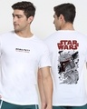Shop Men's White Star Wars T-shirt-Front