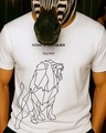 Shop Men's White Stay Wild Graphic Printed T-shirt-Front