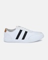 Shop Men's White Striped Casual Shoes-Full
