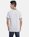 Shop Men's White Striped Cotton Polo T-shirt-Design