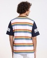 Shop Men's White Striped Oversized T-shirt-Design