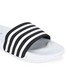 Shop Men's White Striped Sliders