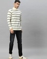 Shop Men's White Striped Sweater