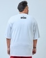 Shop Men's White Superman Graphic Printed Oversized Plus Size T-shirt-Design