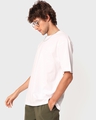 Shop Men's White Super Loose T-shirt-Design
