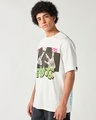 Shop Men's White Sustainable Graphic Printed Oversized T-shirt-Full