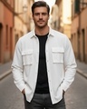 Shop Men's White Textured Shirt-Front