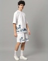 Shop Men's White The Great Wave Printed Oversized Fit Co-ordinates-Design