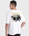 Shop Men's White The Time Of Heroes Is Over Black Adam Graphic Printed Oversized T-shirt-Design
