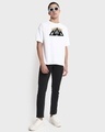 Shop Men's White The Time Of Heroes Is Over Black Adam Graphic Printed Oversized T-shirt