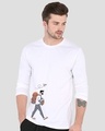 Shop Men's White The Traveller Graphic Printed T-shirt-Front
