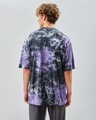 Shop Men's Black & White Tie & Dye Oversized T-shirt-Design