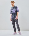 Shop Men's Black & White Tie & Dye Oversized T-shirt