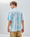 Shop Men's White & Blue Tie & Dye Oversized T-shirt-Design