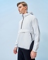 Shop Men's White Tony Stark Typography Oversized Windcheater Jacket-Design