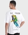 Shop Men's White Too Alien For Earth Graphic Printed Oversized T-shirt-Design
