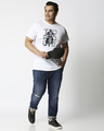 Shop Men's White Torque Graphic Printed Plus Size T-shirt-Design