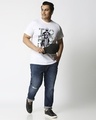 Shop Men's White Torque Graphic Printed Plus Size T-shirt-Full