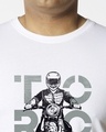 Shop Men's White Torque Graphic Printed Plus Size T-shirt