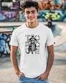 Shop Men's White Torque Graphic Printed T-shirt-Front