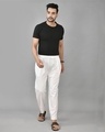 Shop Men's White Casual Pants-Design