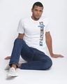 Shop Men's White Typography T-shirt