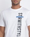 Shop Men's White Typography T-shirt