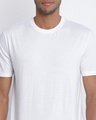 Shop Men's White Typography T-shirt