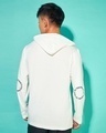 Shop Men's White Typography Hoodie T-shirt-Design