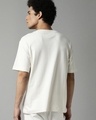 Shop Men's White Typography Oversized Fit T-shirt-Design