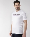 Shop Men's White Typography Slim Fit T-shirt-Full