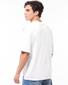 Shop Men's White Unreal Graphic Printed Oversized T-shirt-Full