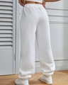 Shop Women's White USA Typography Joggers-Full