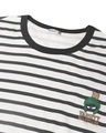 Shop Men's White Varsity Stripe Plus Size Oversized T-shirt