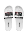 Shop Men's White Vengeance Printed Velcro Sliders-Full